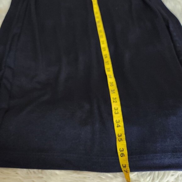 Giorgio Fiorlini Collection Slinky Skirt Size 22/24 Elastic Waist Stretch Blue - Picture 8 of 11